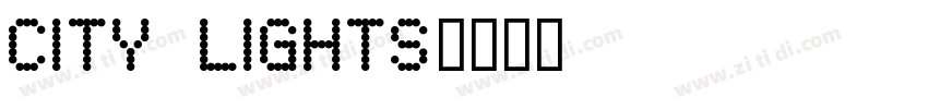 City Lights字体转换